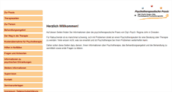 Desktop Screenshot of praxispsychotherapie.de